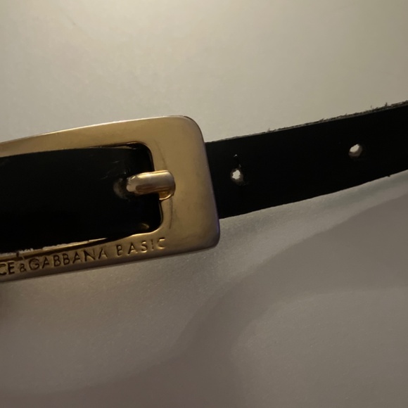 Dolce & Gabanna black patent leather belt size 90 main image 6